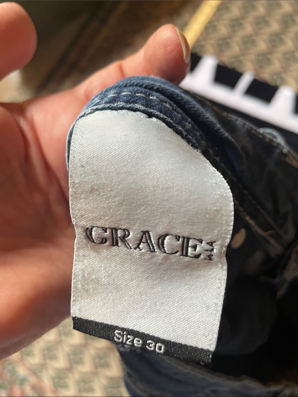 Grace in LA Light Blue Straight-Leg Jeans with Embroidered Dreamcatcher Pockets - Picture 7 of 8